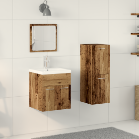 Set de 3 Piezas de Muebles de Baño de Madera Vieja de , Muebles de baño - Ref: Foro24-3332519, Precio: 90,48 €, Descuento: %