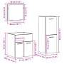Set de 3 Piezas de Muebles de Baño de Madera Vieja de , Muebles de baño - Ref: Foro24-3332519, Precio: 90,48 €, Descuento: %
