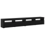 Juego de 3 piezas de muebles para TV con luces LED de roble negro de madera de ingeniería de , Muebles TV - Ref: Foro24-33325...