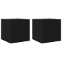 Mueble para TV de 8 piezas en roble negro montado en pared de , Muebles TV - Ref: Foro24-3332532, Precio: 252,43 €, Descuento: %