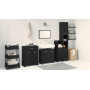 Juego de Muebles de Baño de 4 Piezas de Roble Negro de von , Badezimmermöbel - Ref: Foro24-3332592, Preis: 228,56 €, Rabatt: %