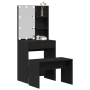 Juego de Tocador  con LED de Madera Elaborada en Roble Negro | Foro24.es | Tu tienda online para hogar, jardín y más Foro24.es