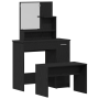 Set de Tocador de roble negro y madera de , Tocadores para dormitorios - Ref: Foro24-3333076, Precio: 138,09 €, Descuento: %