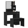 Set de Tocador de roble negro y madera de , Tocadores para dormitorios - Ref: Foro24-3333076, Precio: 138,09 €, Descuento: %