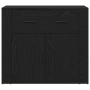 Highboard de roble negro de madera recreada de , Aparadores - Ref: Foro24-3333080, Precio: 164,68 €, Descuento: %