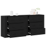Muebles de Almacenamiento 2 pcs Roble Negro Madera Elaborada | Foro24.es | Tu tienda online para hogar, jardín y más Foro24.es