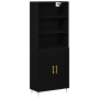 Highboard de Roble Negro 69.5x34x180 cm Madera Ingeniería de , Aparadores - Ref: Foro24-3333092, Precio: 153,26 €, Descuento: %