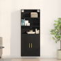 Highboard de Roble Negro 69.5x34x180 cm Madera Ingeniería de , Aparadores - Ref: Foro24-3333092, Precio: 153,26 €, Descuento: %