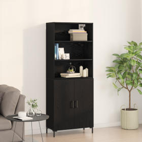 Comprar Alto Negro Roble 69.5x34x180 cm Madera
