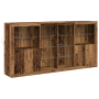 Aparador con luces LED Madera envejecida 202x37x100 cm Madera de ingeniería de , Aparadores - Ref: Foro24-3333126, Precio: 29...