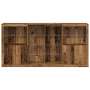 Aparador con luces LED Madera envejecida 202x37x100 cm Madera de ingeniería de , Aparadores - Ref: Foro24-3333126, Precio: 29...