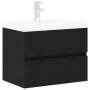 Gabinete de Lavabo  con Jofaina Integrada Roble Negro Madera Engineered | Foro24.es | Tu tienda online para hogar, jardín y más Foro24.es