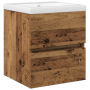 Mueble de Fregadero con Lavabo Incorporado Roble Negro Madera Sintética by , bathroom vanities - Ref: Foro24-3333149, Price: ...