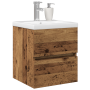 Mueble de Fregadero con Lavabo Incorporado Roble Negro Madera Sintética by , bathroom vanities - Ref: Foro24-3333149, Price: ...