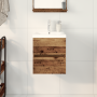 Mueble de Fregadero con Lavabo Incorporado Roble Negro Madera Sintética by , bathroom vanities - Ref: Foro24-3333149, Price: ...