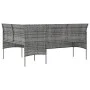 L-shaped sofa set 5 pieces with gray synthetic rattan cushions by vidaXL, Garden sets - Ref: Foro24-318579, Price: 308,39 €, ...