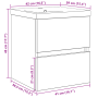 Mueble de Fregadero con Lavabo Incorporado Roble Negro Madera Sintética by , bathroom vanities - Ref: Foro24-3333149, Price: ...