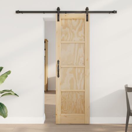 Puerta Deslizante  con Juego de Hardware 61x198.5 cm Madera Maciza de Pino | Foro24.es | Tu tienda online para hogar, jardín y más Foro24.es