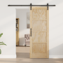 Puerta Corrediza  con Juego de Hardware 73.5x198.5 cm de Madera Sólida de Pino | Foro24.es | Tu tienda online para hogar, jardín y más Foro24.es