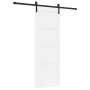 Puerta Corrediza  con Juego de Hardware Blanca 73.5x198.5 cm Madera Sólida Pino | Foro24.es | Tu tienda online para hogar, jardín y más Foro24.es