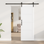 Puerta Corrediza  con Juego de Hardware Blanca 73.5x198.5 cm Madera Sólida Pino | Foro24.es | Tu tienda online para hogar, jardín y más Foro24.es