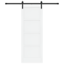 Puerta Corrediza  con Juego de Hardware Blanca 73.5x198.5 cm Madera Sólida Pino | Foro24.es | Tu tienda online para hogar, jardín y más Foro24.es