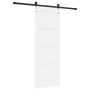 Puerta Corrediza  con Juego de Hardware Blanca 73.5x198.5 cm Madera Sólida Pino | Foro24.es | Tu tienda online para hogar, jardín y más Foro24.es