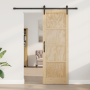 Puerta Deslizante  con Juego de Herrajes 73.5x211 cm Madera Maciza de Pino | Foro24.es | Tu tienda online para hogar, jardín y más Foro24.es