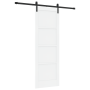 Puerta Deslizante  con Juego de Hardware Blanca 73.5x211 cm Madera Sólida de Pino | Foro24.es | Tu tienda online para hogar, jardín y más Foro24.es