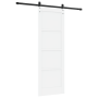 Puerta Deslizante  con Juego de Hardware Blanca 73.5x211 cm Madera Sólida de Pino | Foro24.es | Tu tienda online para hogar, jardín y más Foro24.es