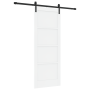 Puerta Deslizante  con Hardware Blanco 78x202 cm de Madera Sólida de Pino | Foro24.es | Tu tienda online para hogar, jardín y más Foro24.es