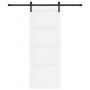 Puerta Deslizante  con Hardware Blanco 78x202 cm de Madera Sólida de Pino | Foro24.es | Tu tienda online para hogar, jardín y más Foro24.es