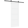 Puerta Deslizante  con Hardware Blanco 78x202 cm de Madera Sólida de Pino | Foro24.es | Tu tienda online para hogar, jardín y más Foro24.es