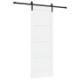 Puerta Corrediza  con Hardware Blanco 78x211 cm Madera Maciza de Pino | Foro24.es | Tu tienda online para hogar, jardín y más Foro24.es