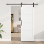 Puerta Corrediza  con Hardware Blanco 78x211 cm Madera Maciza de Pino | Foro24.es | Tu tienda online para hogar, jardín y más Foro24.es