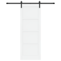 Puerta Corrediza  con Hardware Blanco 78x211 cm Madera Maciza de Pino | Foro24.es | Tu tienda online para hogar, jardín y más Foro24.es