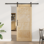 Puerta Deslizante  con Juego de Hardware 83x202 cm Madera Sólida de Pino | Foro24.es | Tu tienda online para hogar, jardín y más Foro24.es