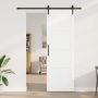 Puerta Corrediza  con Set de Herrajes Blanca 78x232 cm de Madera de Pino Sólido | Foro24.es | Tu tienda online para hogar, jardín y más Foro24.es