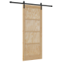 Puerta Deslizante  con Juego de Hardware 83x202 cm Madera Sólida de Pino | Foro24.es | Tu tienda online para hogar, jardín y más Foro24.es