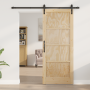 Puerta Deslizante  con Juego de Hardware 83x202 cm Madera Sólida de Pino | Foro24.es | Tu tienda online para hogar, jardín y más Foro24.es