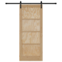 Puerta Deslizante  con Juego de Hardware 83x202 cm Madera Sólida de Pino | Foro24.es | Tu tienda online para hogar, jardín y más Foro24.es