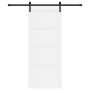 Puerta Deslizante  con Juego de Hardware Blanca 83x202 cm Madera de Pino Macizo | Foro24.es | Tu tienda online para hogar, jardín y más Foro24.es
