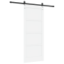 Puerta Deslizante  con Juego de Hardware Blanca 83x202 cm Madera de Pino Macizo | Foro24.es | Tu tienda online para hogar, jardín y más Foro24.es