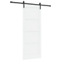 Puerta Corredera  con Juego de Accesorios Blanca 83x211 cm Madera Maciza de Pino | Foro24.es | Tu tienda online para hogar, jardín y más Foro24.es