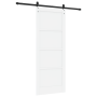 Puerta Corredera  con Juego de Accesorios Blanca 83x211 cm Madera Maciza de Pino | Foro24.es | Tu tienda online para hogar, jardín y más Foro24.es