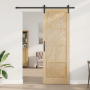 Puerta Corredera  con Juego de Herrajes 83x232 cm de Madera Maciza de Pino | Foro24.es | Tu tienda online para hogar, jardín y más Foro24.es