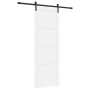 Puerta Deslizante  con Set de Herrajes Blanca 83x232 cm Madera Maciza de Pino | Foro24.es | Tu tienda online para hogar, jardín y más Foro24.es