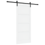 Puerta Deslizante Juego de 2 Blanca y negra Madera, metal | Foro24.es | Tu tienda online para hogar, jardín y más Foro24.es
