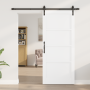 Puerta Deslizante Juego de 2 Blanca y negra Madera, metal | Foro24.es | Tu tienda online para hogar, jardín y más Foro24.es