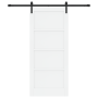 Puerta Deslizante Juego de 2 Blanca y negra Madera, metal | Foro24.es | Tu tienda online para hogar, jardín y más Foro24.es